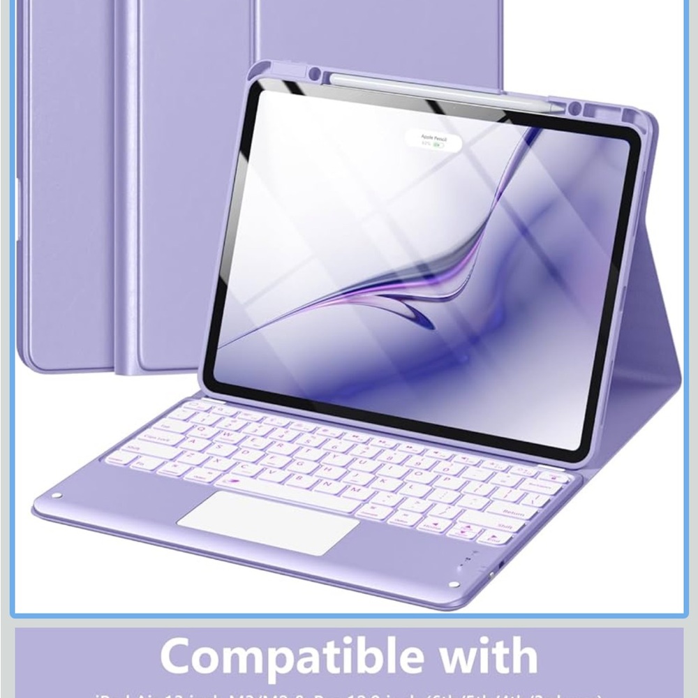 iPad case with detachable keyboard